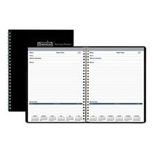 Recycled Meeting Note Planner, 11 x 8.5, Black Cover, 12-Month (Jan to Dec): 2024