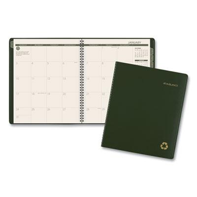 View larger image of Recycled Monthly Planner, 11 x 9, Green Cover, 13-Month (Jan to Jan): 2023 to 2024