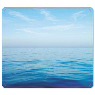 View larger image of Recycled Mouse Pad, Nonskid Base, 7 1/2 x 9, Blue Ocean