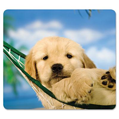 View larger image of Recycled Mouse Pad, Nonskid Base, 9 x 8 x 1/16, Puppy in Hammock