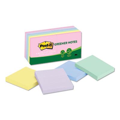 View larger image of Recycled Note Pads, 3 x 3, Assorted Helsinki Colors, 100-Sheet, 12/Pack