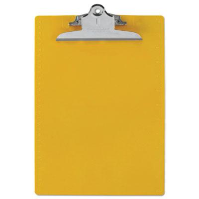 View larger image of Recycled Plastic Clipboard with Ruler Edge, 1" Clip Capacity, Holds 8.5 x 11 Sheets, Yellow