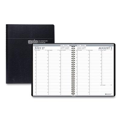 View larger image of Recycled Professional Weekly Planner, 15-Minute Appts, 11 x 8.5, Black Wirebound Soft Cover, 12-Month (Aug-July): 2023-2024
