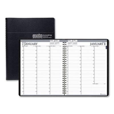 View larger image of Recycled Professional Weekly Planner, 15-Minute Appts, 11 x 8.5, Black Wirebound Soft Cover, 12-Month (Jan to Dec): 2024