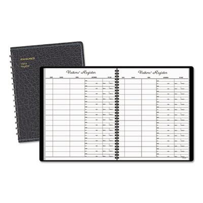 View larger image of Recycled Visitor Register Book, Black, 8.38 x 10.88