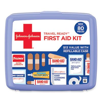 View larger image of Red Cross Travel Ready Portable Emergency First Aid Kit, 80 Pieces, Plastic Case