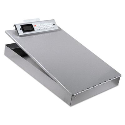 View larger image of Redi-Rite Aluminum Storage Clipboard with Calculator, 1" Clip Capacity, Holds 8.5 x 11 Sheets, Silver