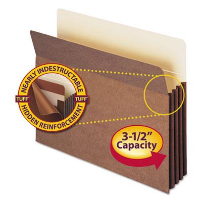 View larger image of Redrope TUFF Pocket Drop-Front File Pockets w/ Fully Lined Gussets, 3.5" Expansion, Letter Size, Redrope, 10/Box