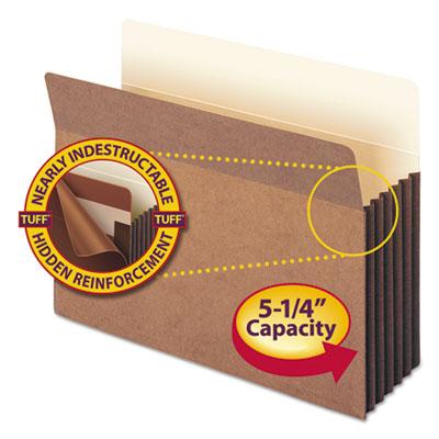 View larger image of Redrope TUFF Pocket Drop-Front File Pockets w/ Fully Lined Gussets, 5.25" Expansion, Letter Size, Redrope, 10/Box