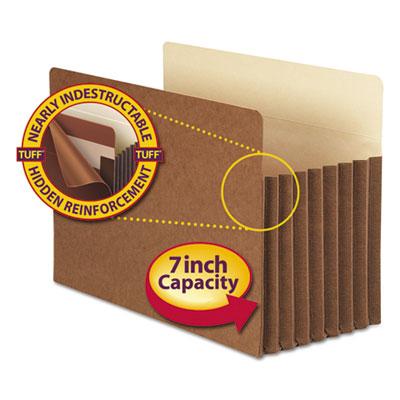 View larger image of Redrope TUFF Pocket Drop-Front File Pockets w/ Fully Lined Gussets, 7" Expansion, Legal Size, Redrope, 5/Box