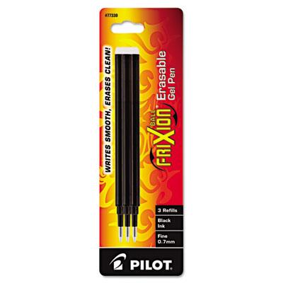 View larger image of Refill for Pilot FriXion Erasable, FriXion Ball, FriXion Clicker and FriXion LX Gel Ink Pens, Fine Point, Black Ink, 3/Pack