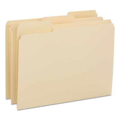 View larger image of Reinforced Tab Manila File Folders, 1/3-Cut Tabs, Letter Size, 14 pt. Manila, 100/Box
