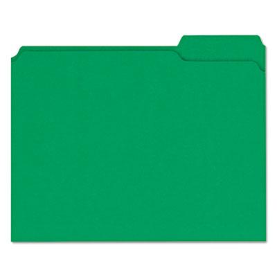 View larger image of Reinforced Top-Tab File Folders, 1/3-Cut Tabs, Letter Size, Green, 100/Box