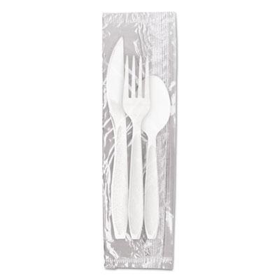 View larger image of Reliance Medium Heavy Weight Cutlery Kit: Knife/Fork/Spoon, White, 500 Packs/CT