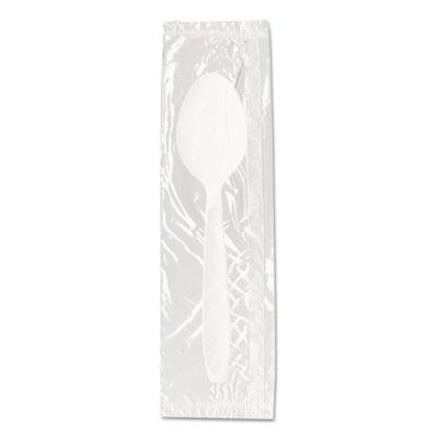 View larger image of Reliance Mediumweight Cutlery, Teaspoon, Individually Wrapped, White, 1,000/Carton