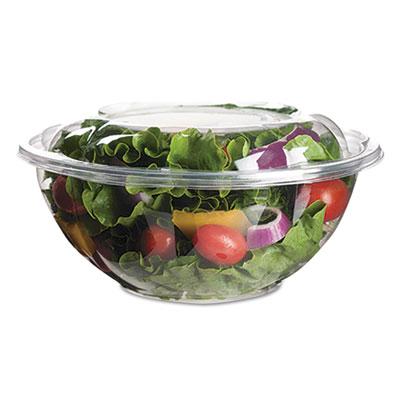 View larger image of Renewable and Compostable Containers, 18 oz, 5.5" Diameter x 2.3"h, Clear, Plastic, 150/Carton