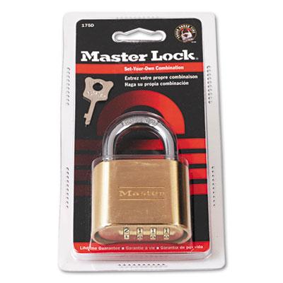 View larger image of Resettable Combination Padlock, 2" Wide, Brass