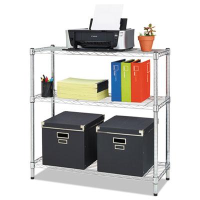 View larger image of Residential Wire Shelving, Three-Shelf, 36w x 14d x 36h, Silver