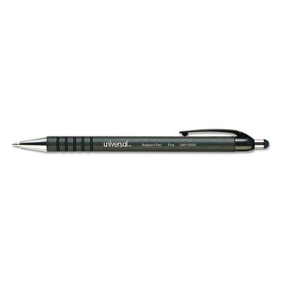 View larger image of Retractable Ballpoint Pen, Fine 0.7mm, Black Ink/Barrel, Dozen