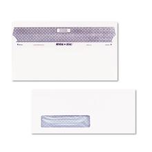 Reveal-N-Seal Security-Tint Envelope, Address Window, #10, Commercial Flap, Self-Adhesive Closure, 4.13 x 9.5, White, 500/Box