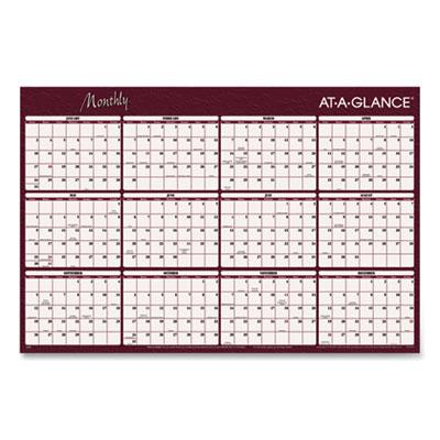 View larger image of Reversible Horizontal Erasable Wall Planner, 48 x 32, Assorted Sheet Colors, 12-Month (Jan to Dec): 2023