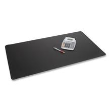 Rhinolin II Desk Pad with Antimicrobial Protection, 36 x 20, Black