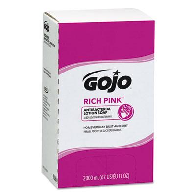 View larger image of RICH PINK Antibacterial Lotion Soap Refill, Floral, 2,000 mL, 4/Carton