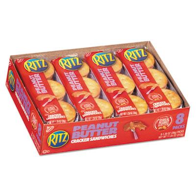 View larger image of Ritz Peanut Butter Cracker Sandwiches, 1.38 oz, 8/Pack