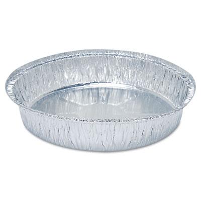 View larger image of Round Aluminum To-Go Containers, 48 Oz, 9" Diameter X 1.66"h, Silver, 500/carton