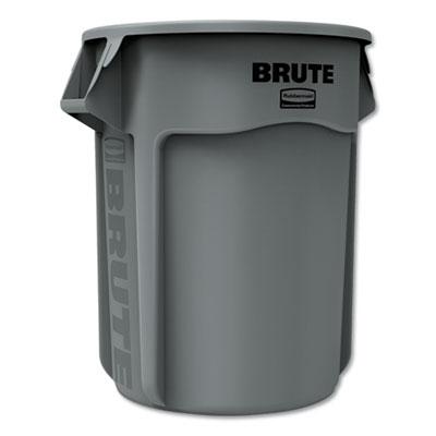 View larger image of Vented Round Brute Container, 55 gal, Plastic, Gray