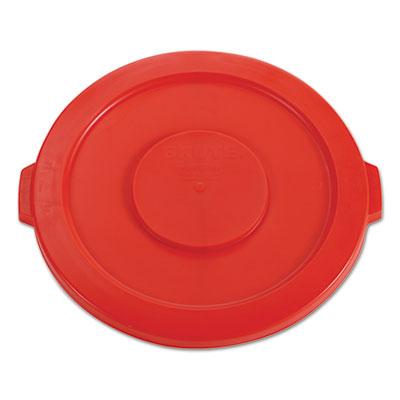 View larger image of BRUTE Self-Draining Flat Top Lids for 32 gal Round BRUTE Containers, 22.25" Diameter, Red