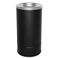Round Sand Urn With Removable Tray, 6.8 Gal, 10 Dia X 20h, Black