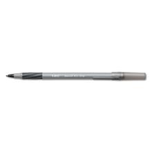 Round Stic Grip Xtra Comfort Stick Ballpoint Pen Value Pack, 1.2mm, Black Ink, Gray Barrel, 36/Pack
