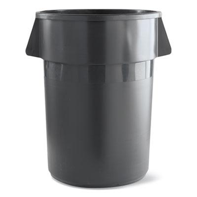 View larger image of Round Waste Receptacle, 32 gal, Linear-Low-Density Polyethylene, Gray
