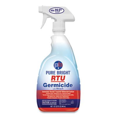 View larger image of RTU Germicide With Bleach, Fresh Scent, 32 oz Spray Bottle, 9/Carton