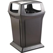 Rubbermaid® Ranger® Trash Can - 45 Gallon, 4-Way, Black