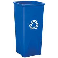 Rubbermaid® Square Recycling Container - 23 Gallon, Blue