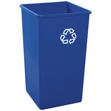 Rubbermaid® Square Recycling Container - 50 Gallon, Blue