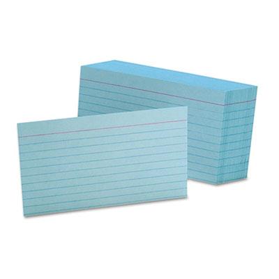 View larger image of Ruled Index Cards, 3 x 5, Blue, 100/Pack