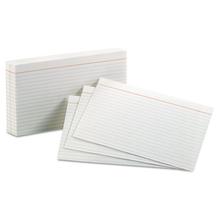 Ruled Index Cards, 5 x 8, White, 100/Pack
