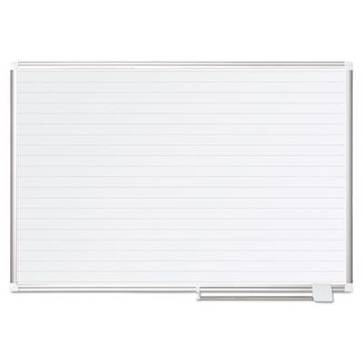 View larger image of Ruled Magnetic Steel Dry Erase Planning Board, 48 x 36, White Surface, Silver Aluminum Frame
