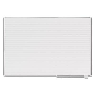 View larger image of Ruled Magnetic Steel Dry Erase Planning Board, 72 x 48, White Surface, Silver Aluminum Frame
