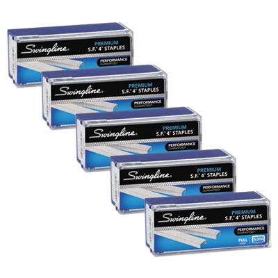 View larger image of S.F. 4 Premium Staples, 0.25" Leg, 0.5" Crown, Silver, 5,000/Box, 5 Boxes/Pack