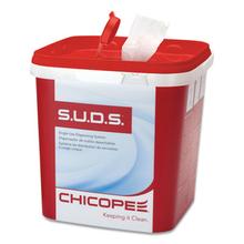 S.U.D.S Bucket with Lid, 7.5 x 7.5 x 8, Red/White, 3/Carton