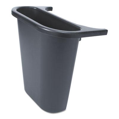 View larger image of Saddle Basket Recycling Bin, Plastic, Black