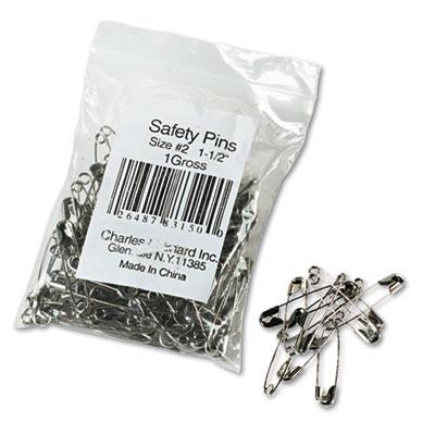 View larger image of Safety Pins, Nickel-Plated, Steel, 1.5" Length, 144/Pack