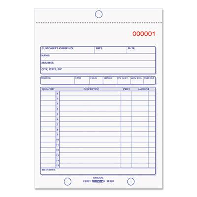 View larger image of Sales Book, 15 Lines, Two-Part Carbonless, 5.5 x 7.88, 50 Forms Total