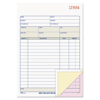 View larger image of Sales Order Book, Three-Part Carbonless, 7.94 x 5.56, 50 Forms Total