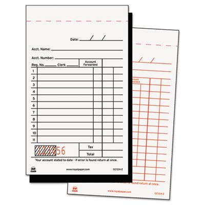View larger image of Sales Receipt Book, Two-Part Carbon, 3.25 X 5.6, 1/page, 50 Forms/book, 100 Books/carton