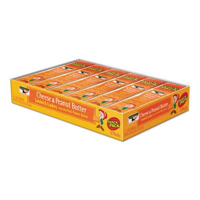 View larger image of Sandwich Crackers, Cheese and Peanut Butter, 8-Piece Snack Pack, 12/Box